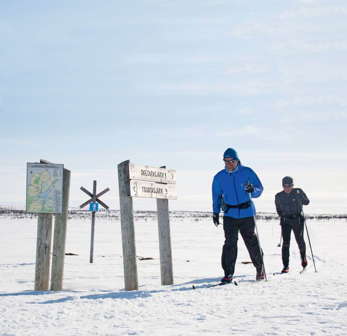 Fyysisen monipuolisuutensa takia maastohiihto on mitä parasta kunto- ja terveysliikuntaa. Kuva: Sauli Herva.