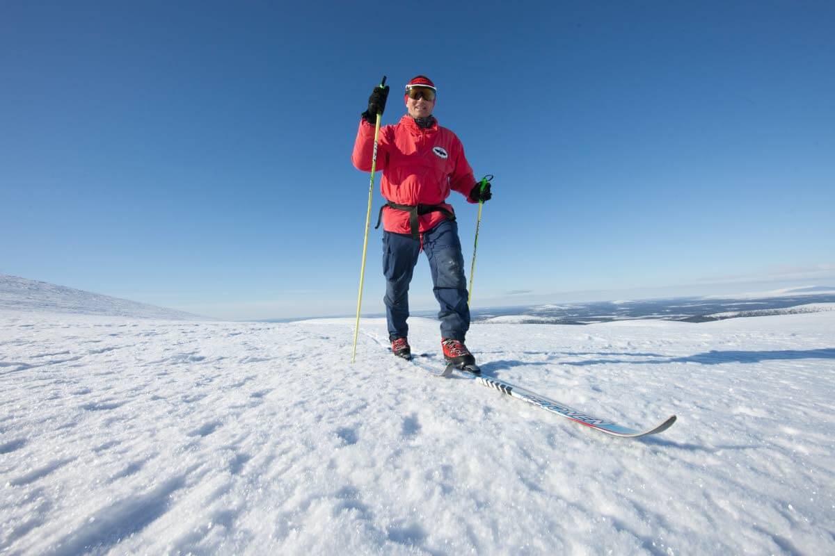 Retkihiihdon idea ei ole säännöllisesti kunnostetuilla laduilla ulkoilussa ja kuntoilussa, vaan pikemminkin virkistyksessä ja luontoretkeilyssä. Kuva: Sauli Herva.