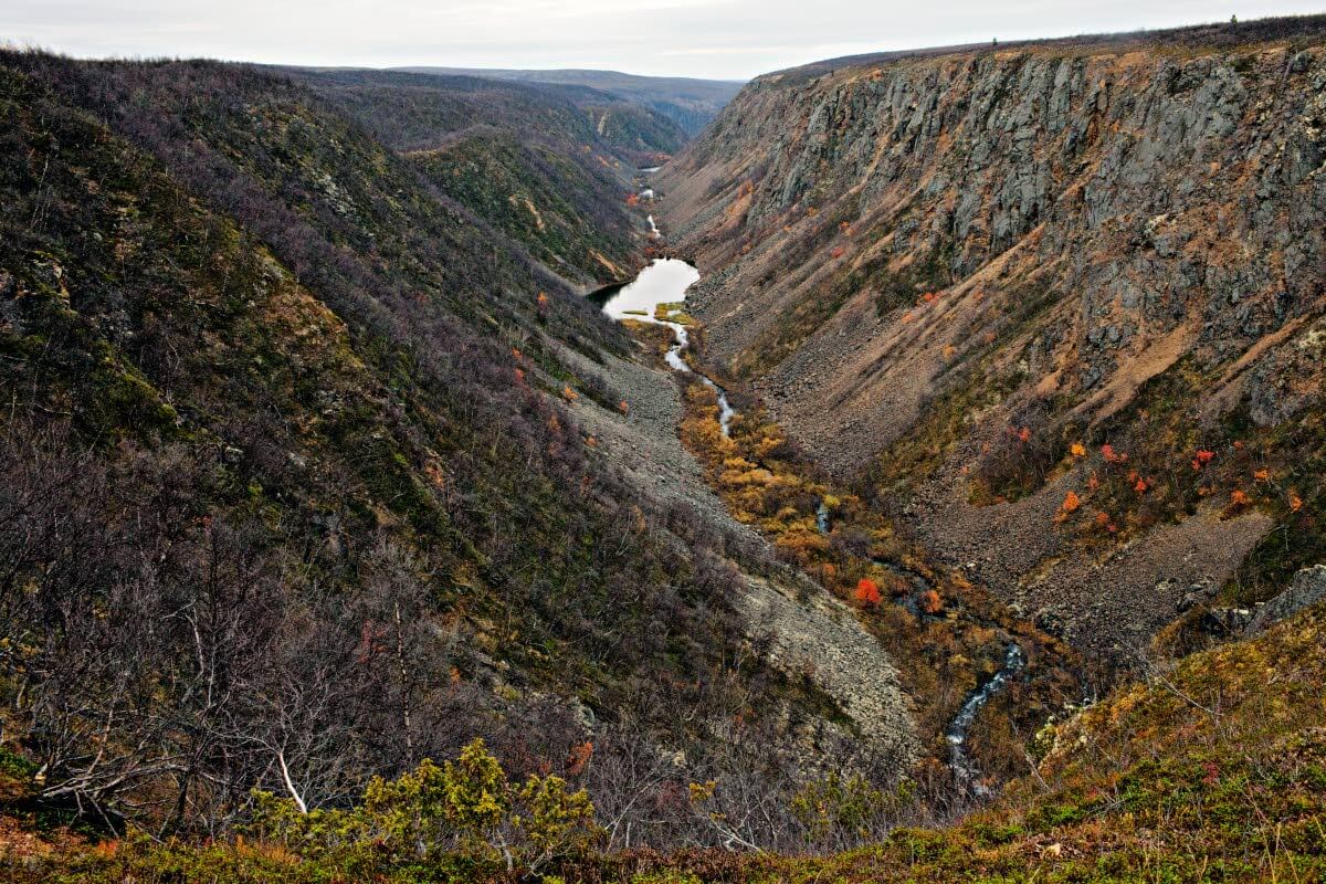 Kevon kanjoninpää on vaellusreitin ehkä tunnetuin tai ainakin kuvatuin paikka