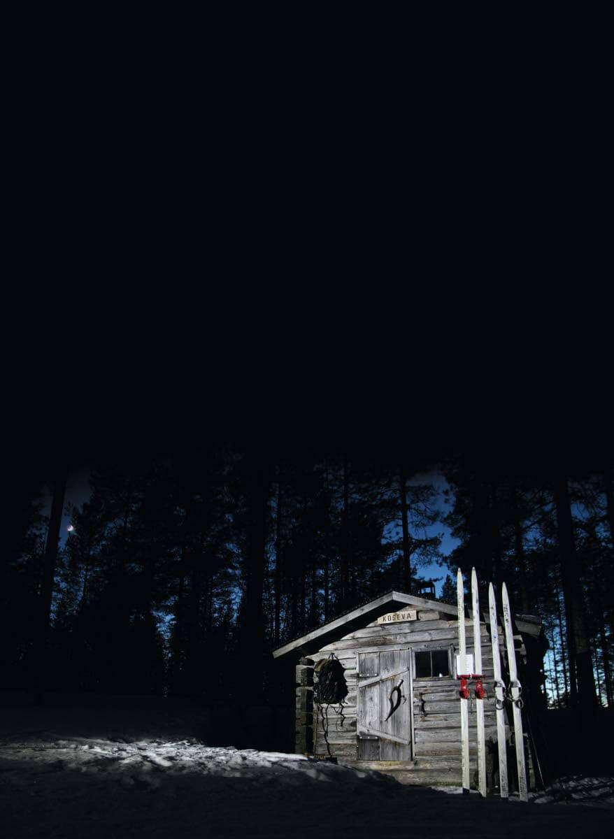 Yövyimme Kosevan pienessä ja söpössä autiotuvassa