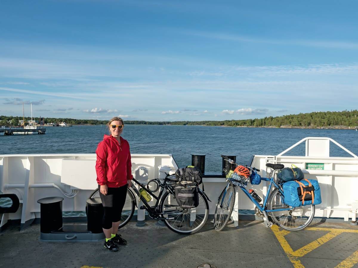 Lauttojen kyydissä pyörille on hyvin tilaa