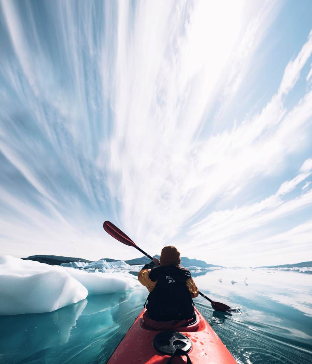 Grönlanti lumoaa, mutta onko sinne eettistä enää matkustaa? Kuva: Eeva Mäkinen