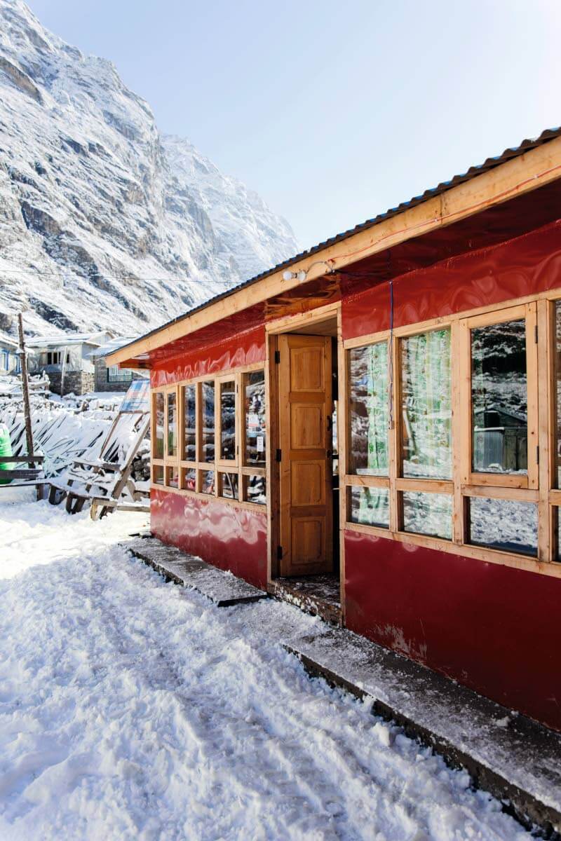 Vaelluksen aikana yöt vietetään majataloissa, joita löytyy reitin varrelta useita. Kuva: Marinella Himari.