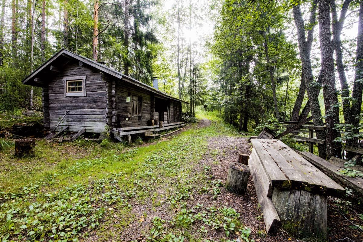 Venevajoja Virolahden Majaniemessä, Salpapolun aloituspaikalla