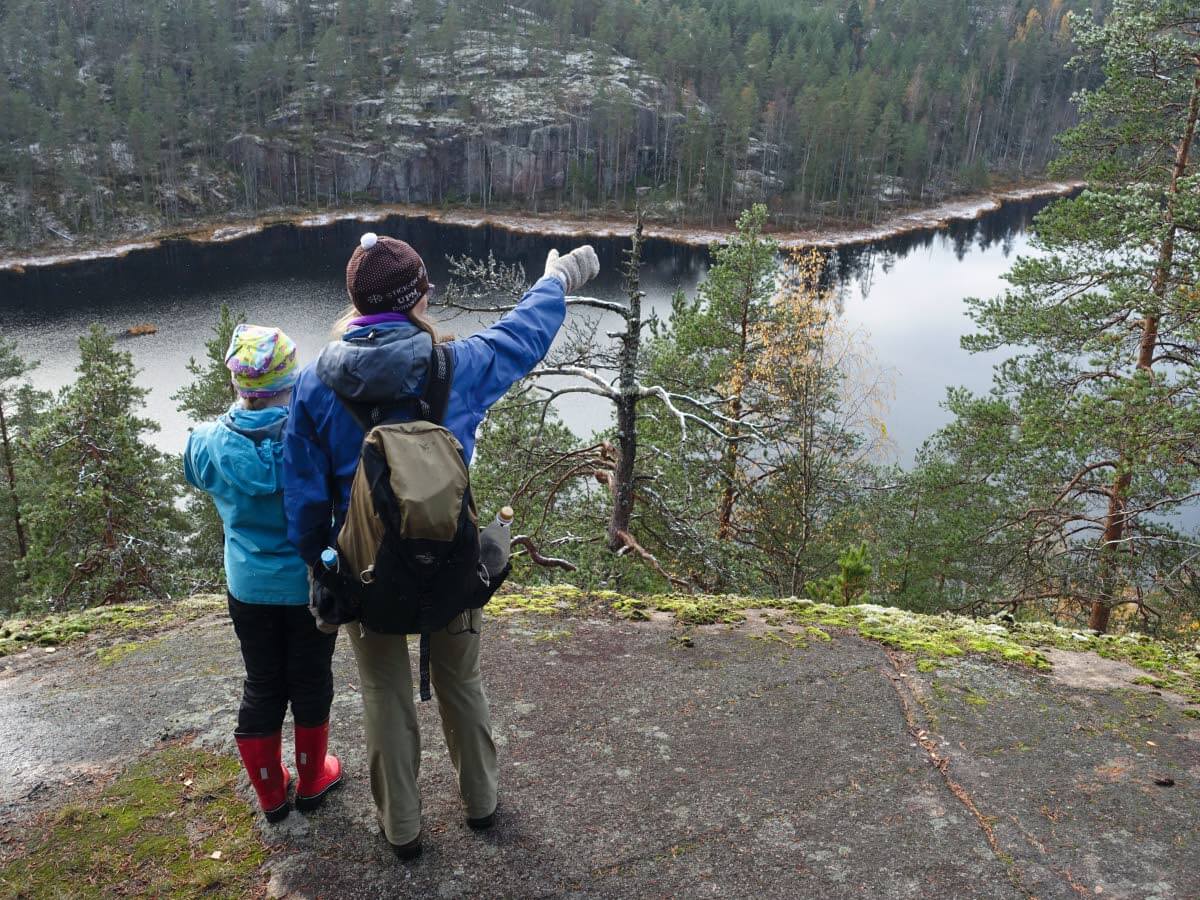 Hauklamminvuoren maisema on rikkumattoman erämainen