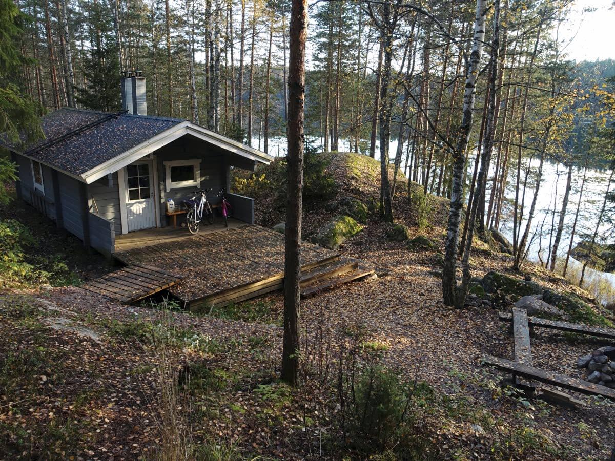 Kuutinkämppä toimi loistavana tukikohtana aivan Repoveden sydämessä