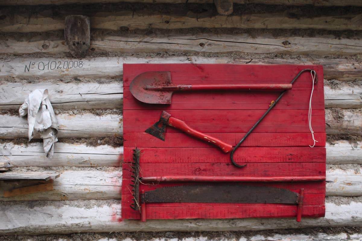 Venäjällä palokaluston löytää taukopaikalla helposti. Kuva: Jouni Laaksonen.
