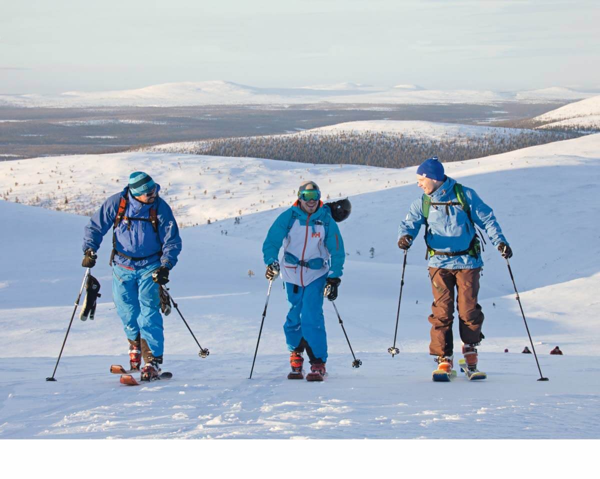 Tunturihiihto, telemark ja vapaalasku ovat kuuluneet Pallasten keroille talviturismin alkuvuosista lähtien. Voidaan jopa sanoa, että tunturihiihtäjät löysivät Pallaksen.