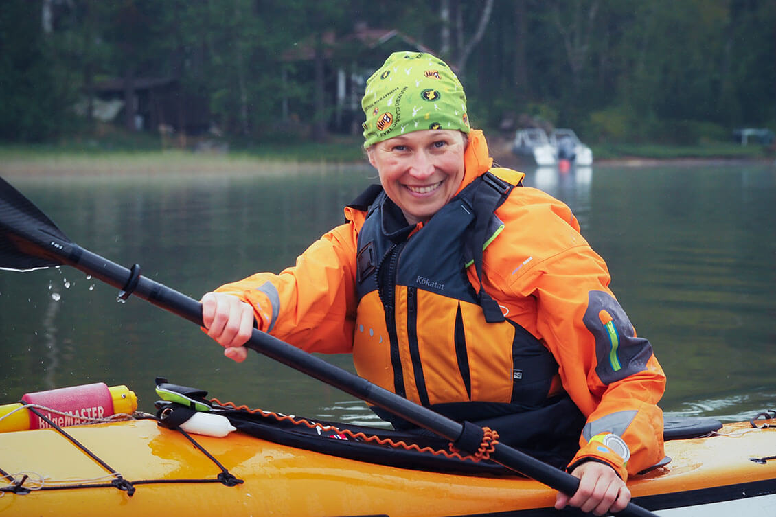 Terhi Ilosaari avasi melontakauden tekniikkaharjoituksilla. Kuva: Tom Toivonen.
