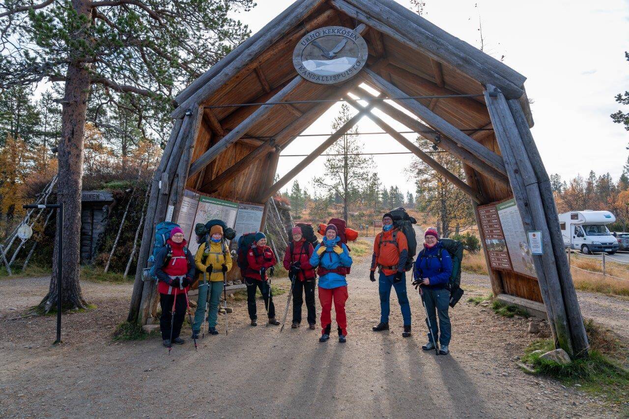 Urho Kekkosen kansallispuiston portti Suomen Latu Kiilopäällä.