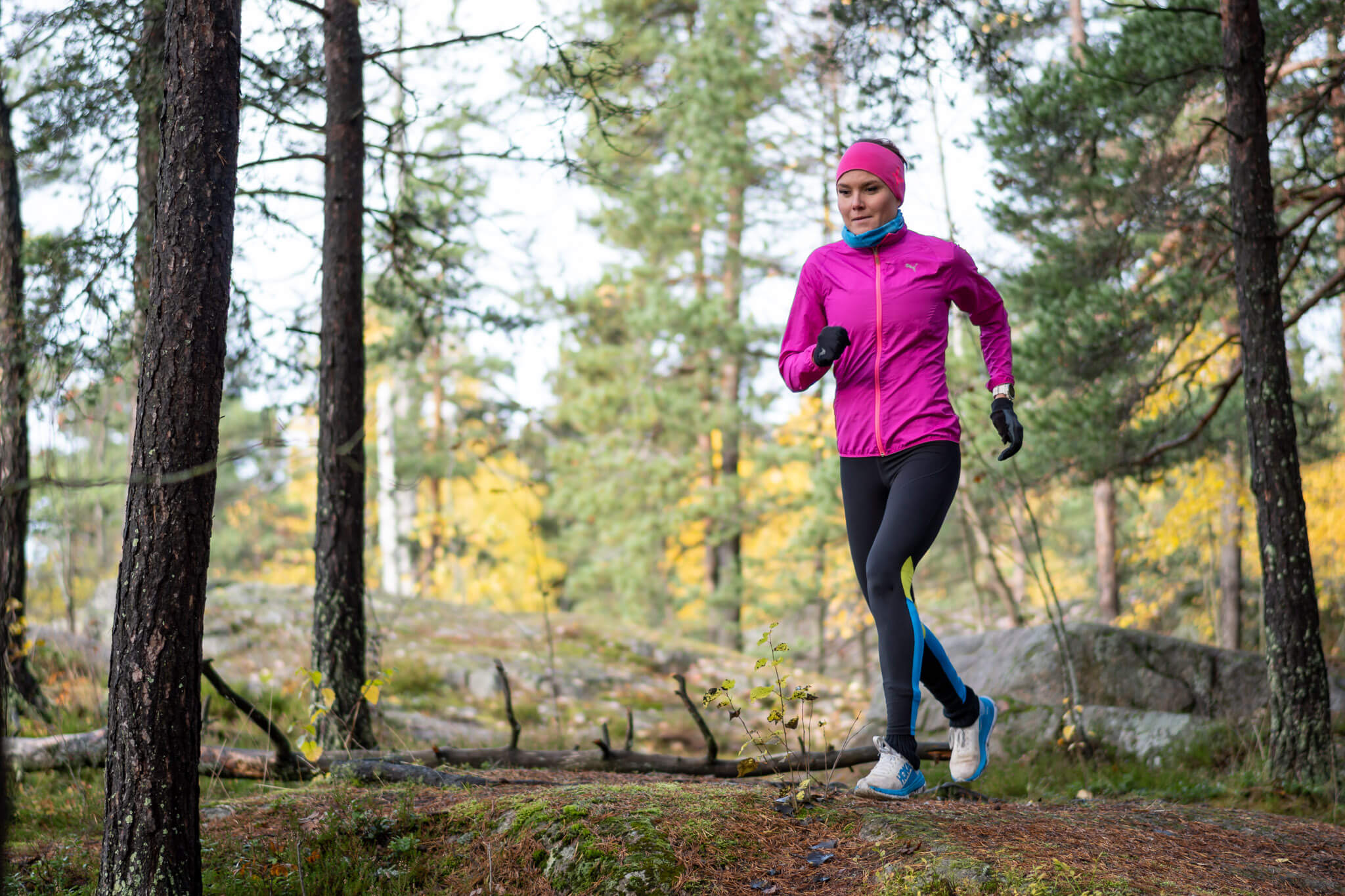 Tutustu polkujuoksuun -tapahtumat järjestetään yhteistyössä Hoka One Onen kanssa. Kuva: Sampsa Sulonen.