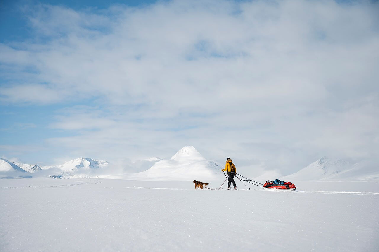 Huhtikuun alussa koko reitti oli todella rauhallinen. Kuva: Eeva Mäkinen.