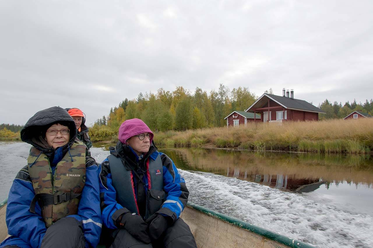 Uulalan jälkeen Luiro käy kapeammaksi ja mutkaisemmaksi. Kuva: Raija Hentman.