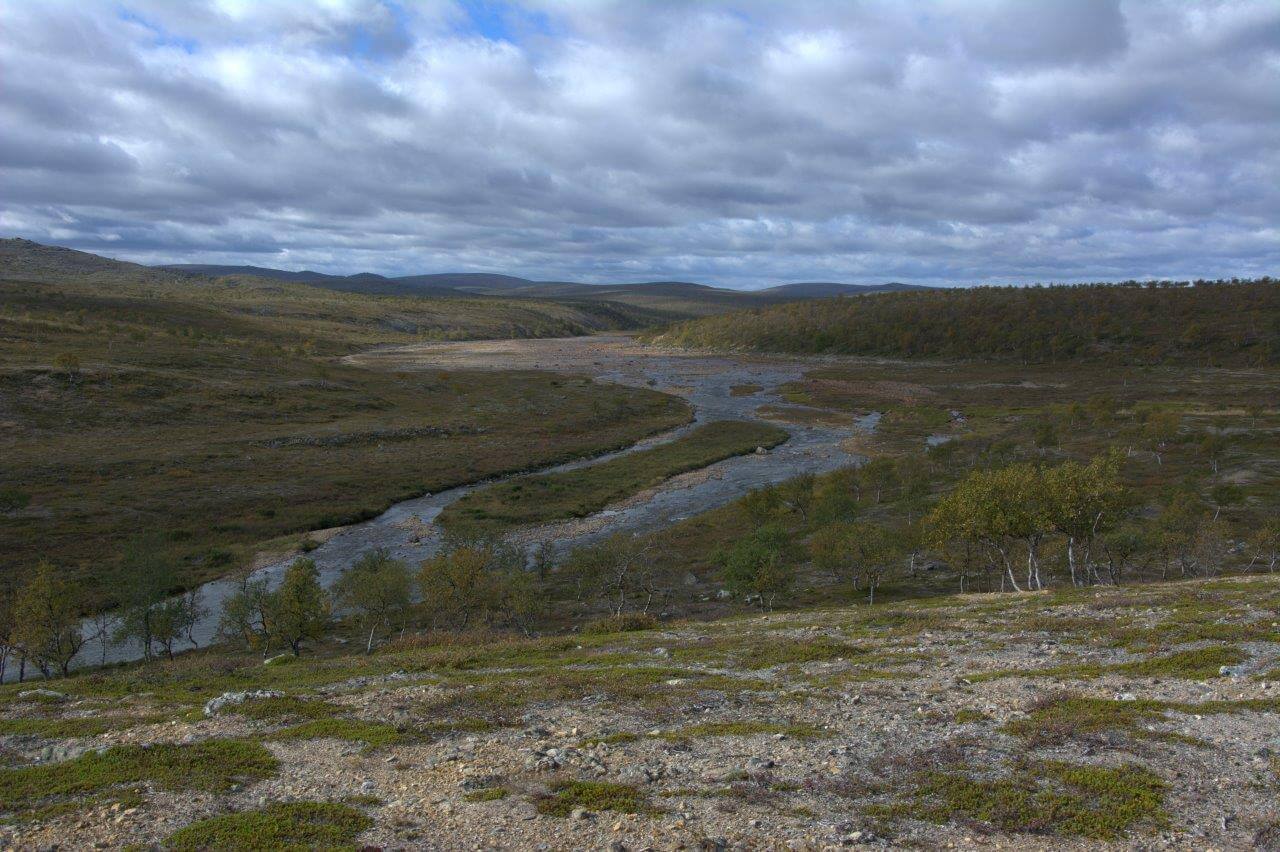 Nilijoen mutka. Maisema hurmaa.