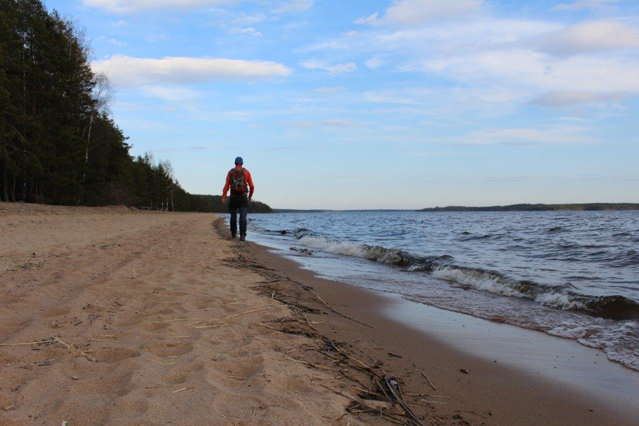 Hiemankaan lämpimämpänä päivänä Huuhanrannassa olisi tehnyt mieli uida.