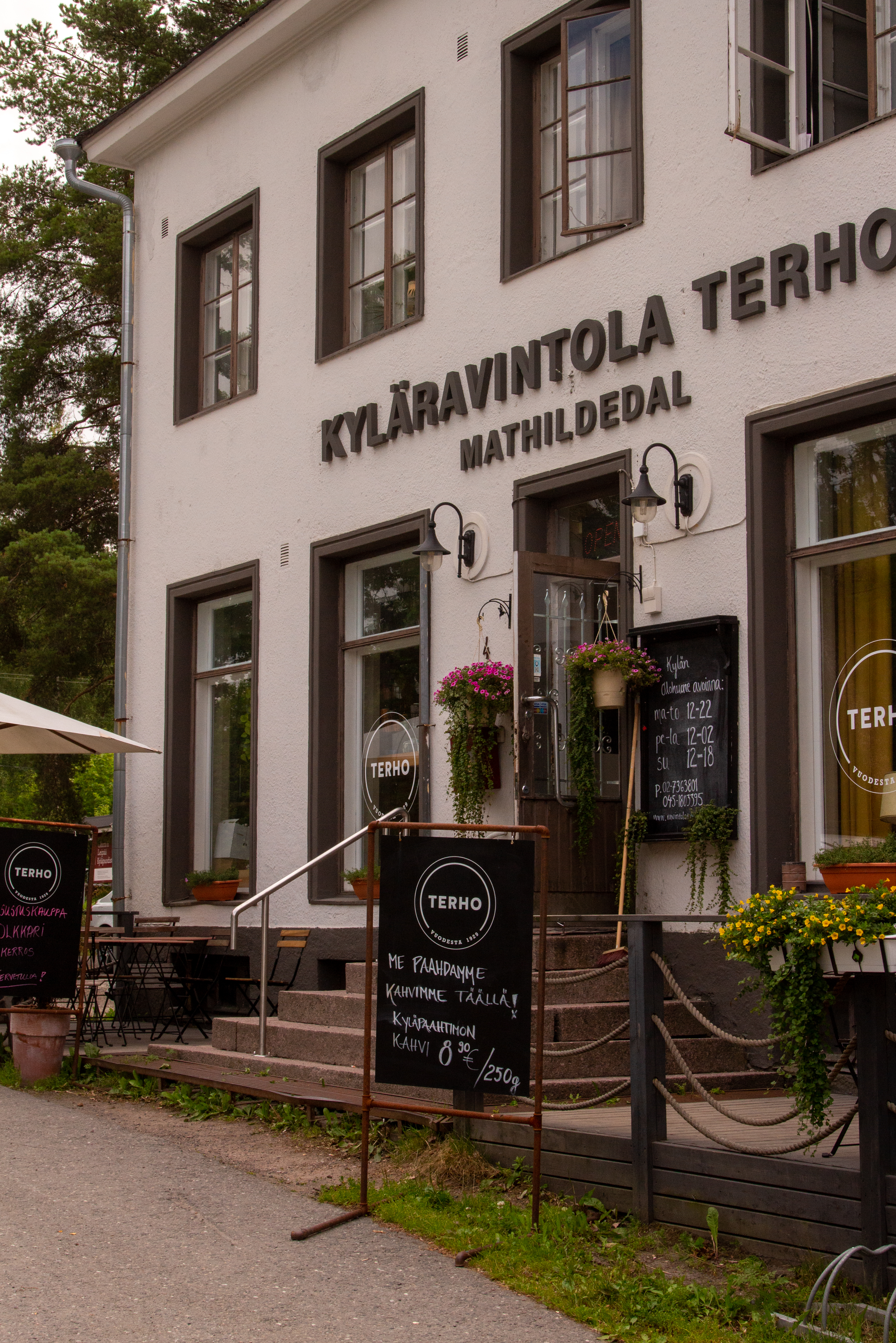 Kyläravintola Terho on Mathildedalin kulttuuritarjonnan keskipiste. Kuva: Tapani Leppänen.