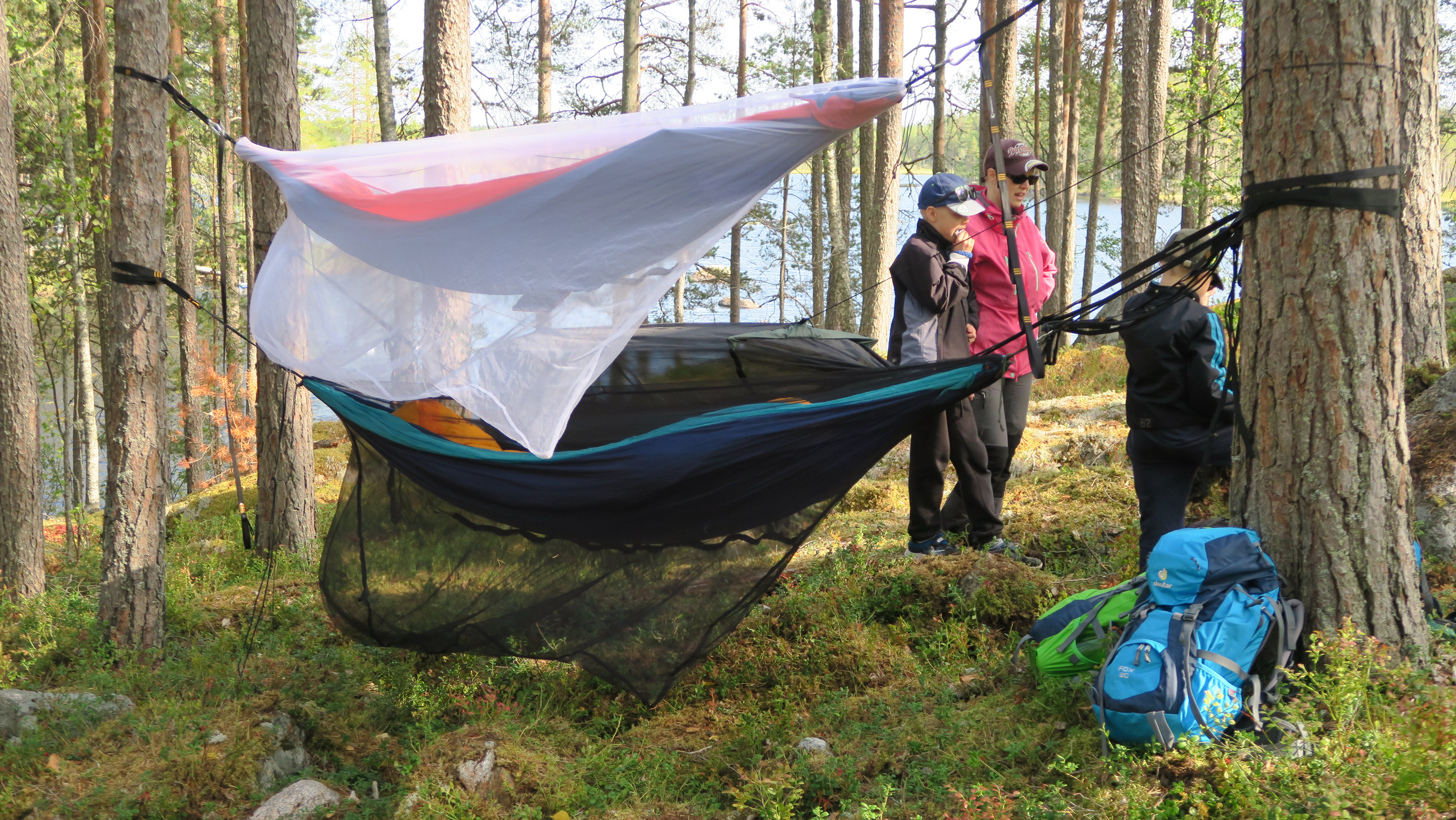 Kuivajärven Metsähotellissa majoittui paljon perheitä. Kuva: Anu Virtanen,