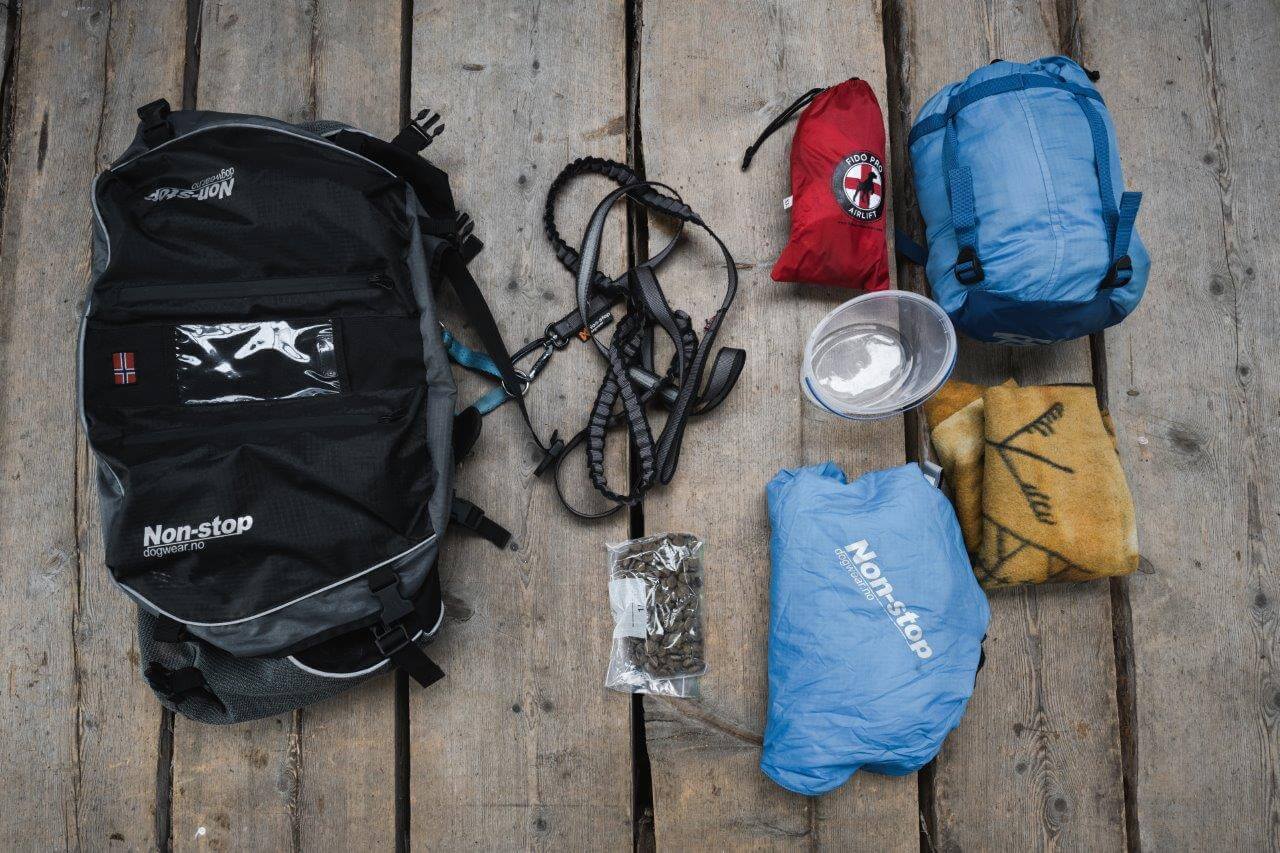 Koiran varusteista voi tehdä oman pakkauslistan.