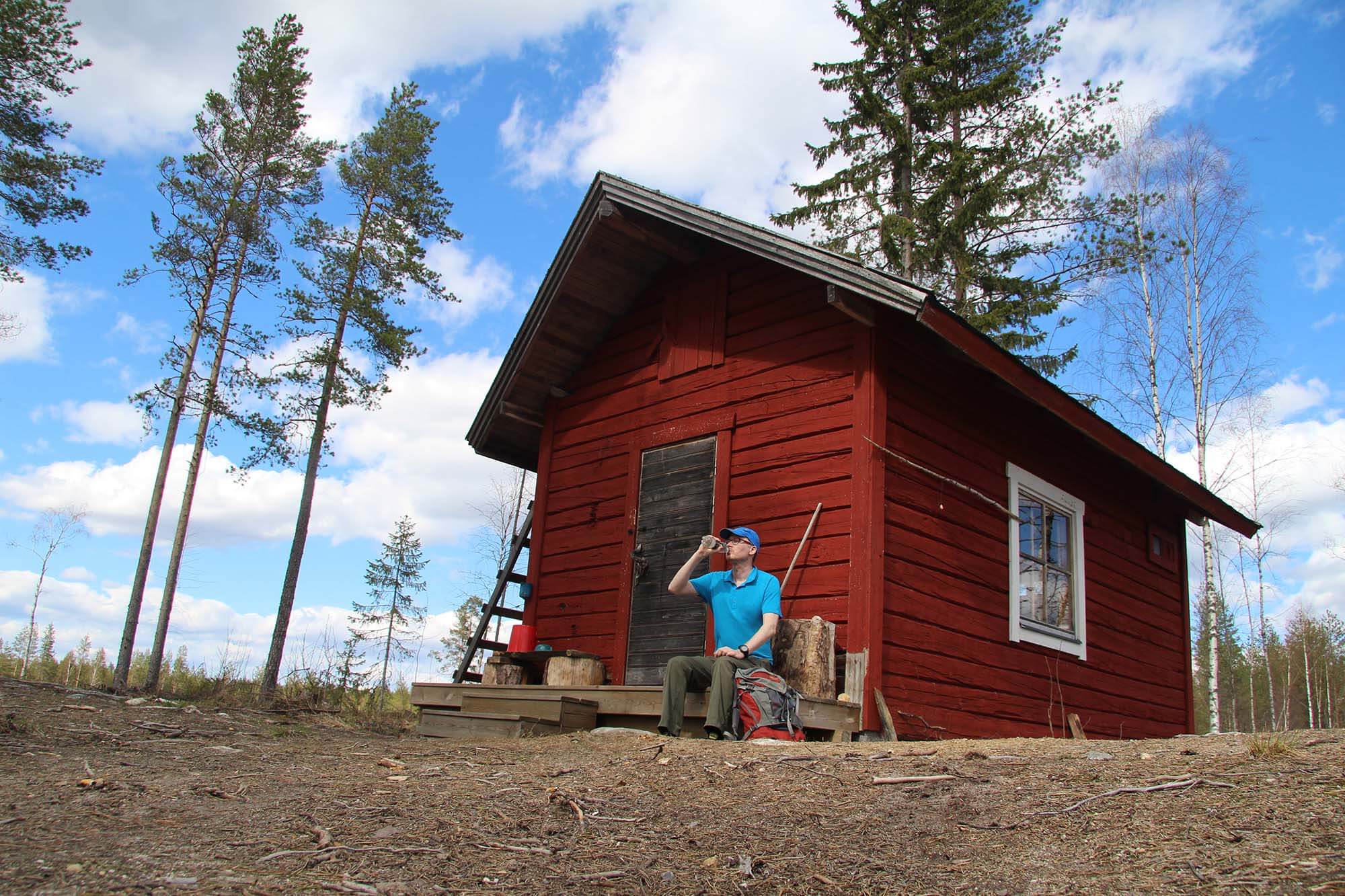 [03] Särkkäjärven autiotupa on Pogostan kierroksen ja Susitaipaleen varressa. Kuva: Jouni Laaksonen.