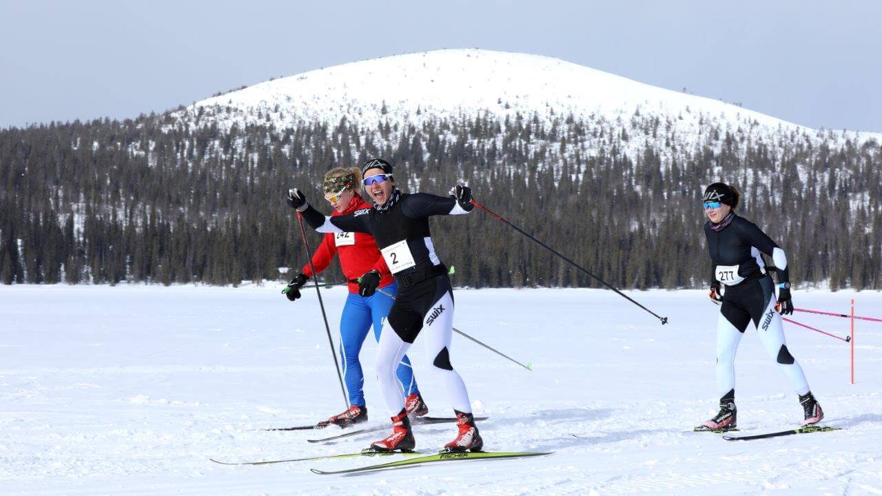 Lähde viivalle. Kuva: Lapponia-hiihto.