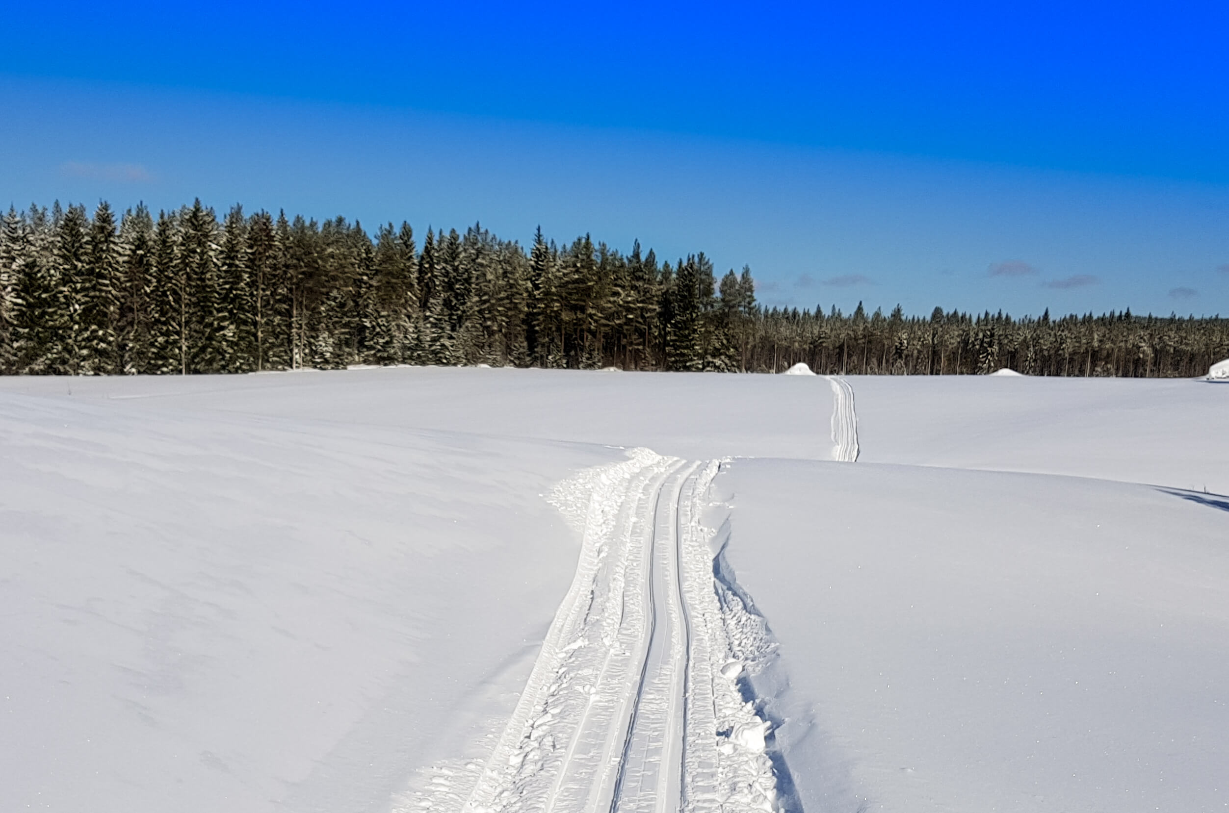 Erämaa kutsuu, mutta turvallisesti. Kuva: Terhi Jaakkola.