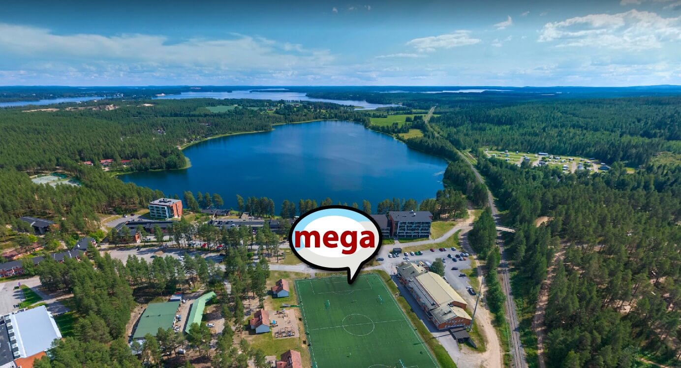 Mega-alue lintuperspektiivistä esiteltynä. Kuvat: Kajaanin Latu.