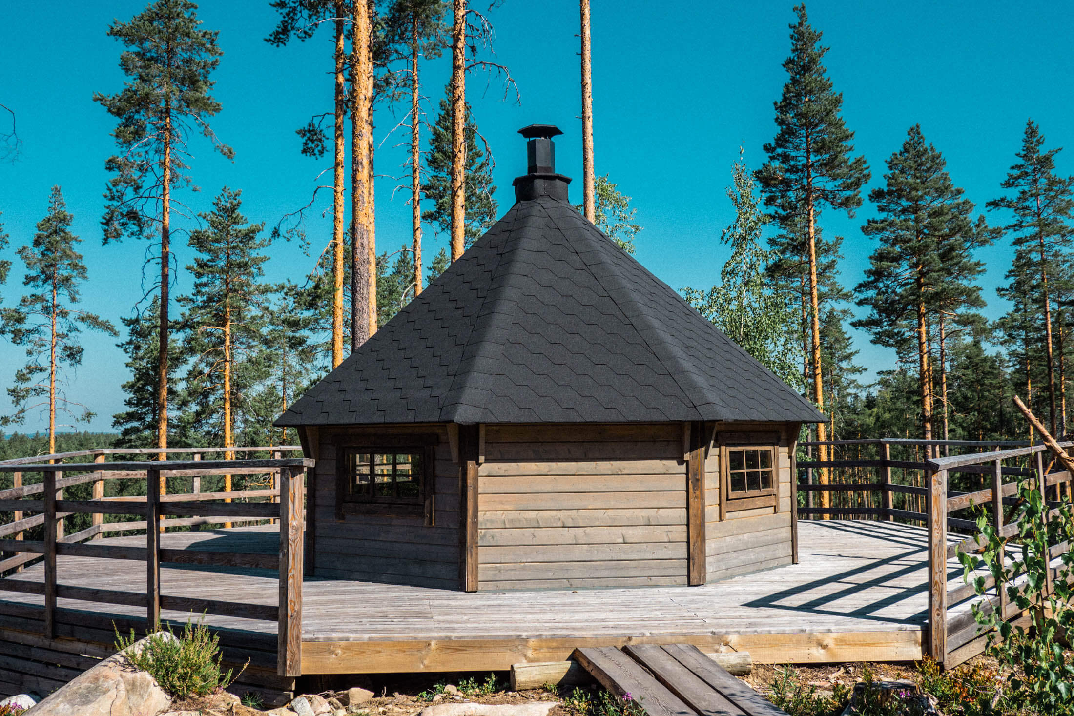 Iso-Parran luontopolulla on hyvät palvelut ja retkeilyrakenteet.