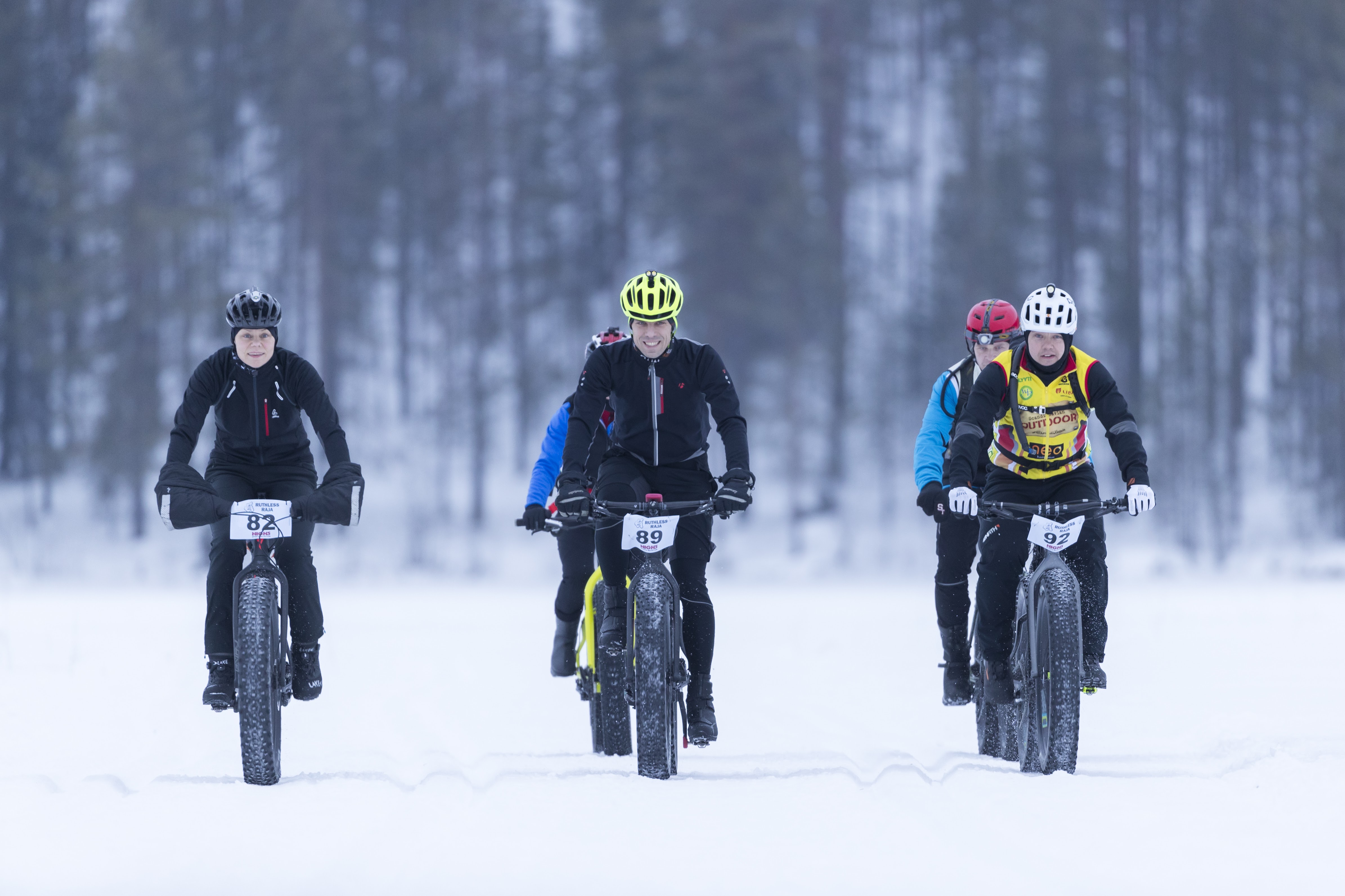 The Ruthless Raja -kilpailun voi suorittaa myös maastopyörän selässä. Kuva: Järjestäjä.