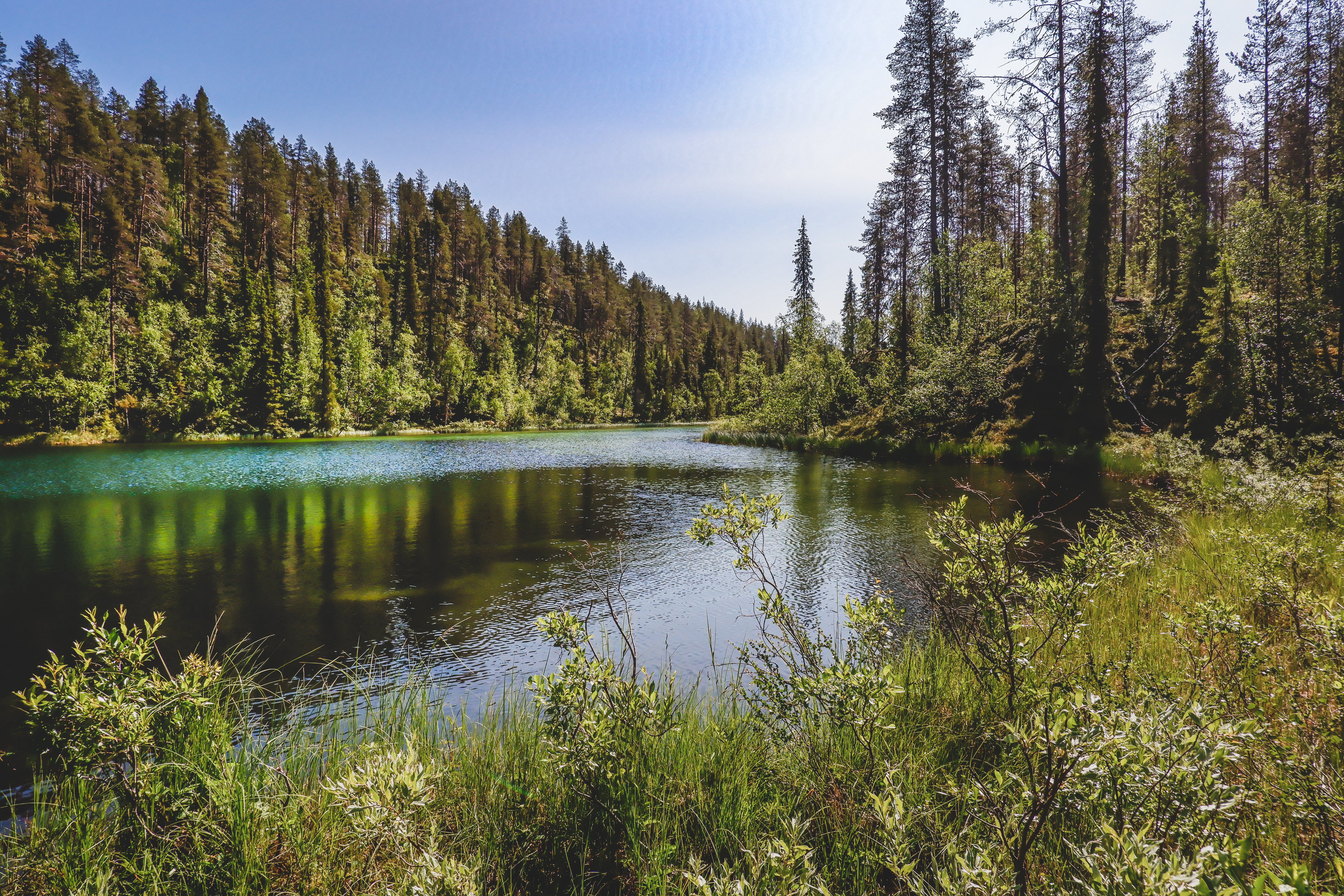 Saivojärvimaisema on satumainen. Kuva: Jonna Saari.