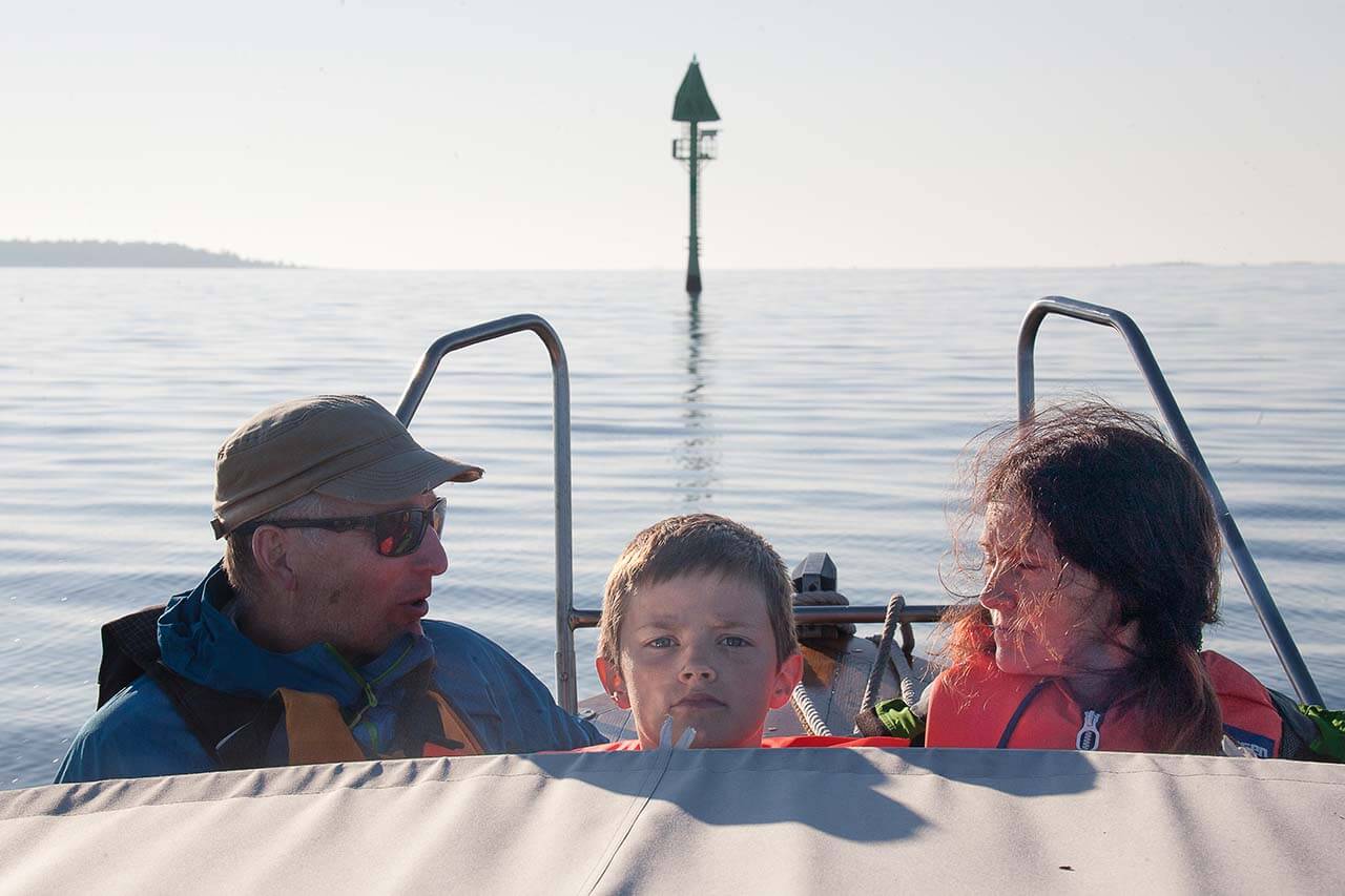 Perämeren matalat rantavedet avautuvat veneilijälle. Kuva: Sauli Herva.