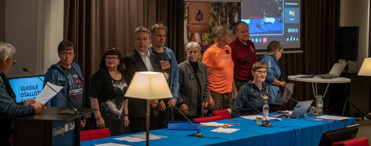 Suomen Ladun hallitus oli myös edustettuna kokousviikonlopun ajan.